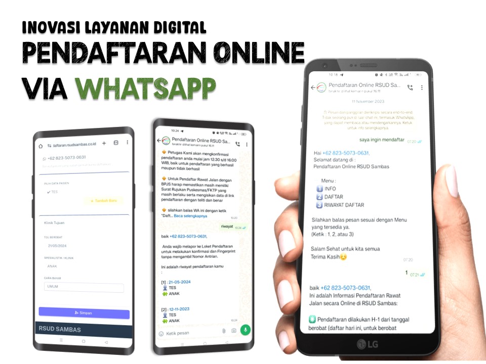 Pendaftaran Online Rawat Jalan via WhatsApp Auto-Reply