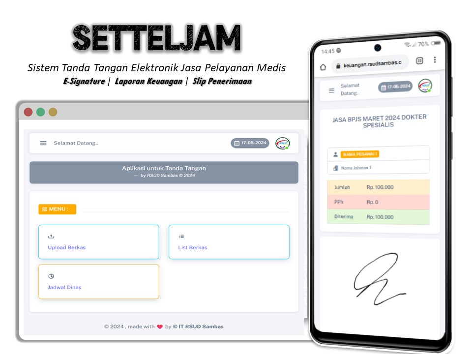 SETTELJAM - Sistem Tanda Tangan Elektronik Jasa Pelayanan Medis - eSignature